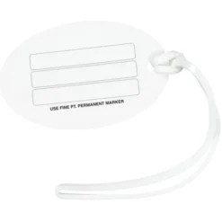 Oval POLYspectrum Bag Tag - Opaque