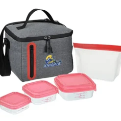 Oval Portion Control & Food Bag Lunch Set