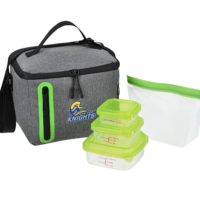 Oval Portion Control & Food Bag Lunch Set