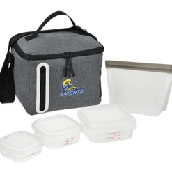 Oval Portion Control & Food Bag Lunch Set