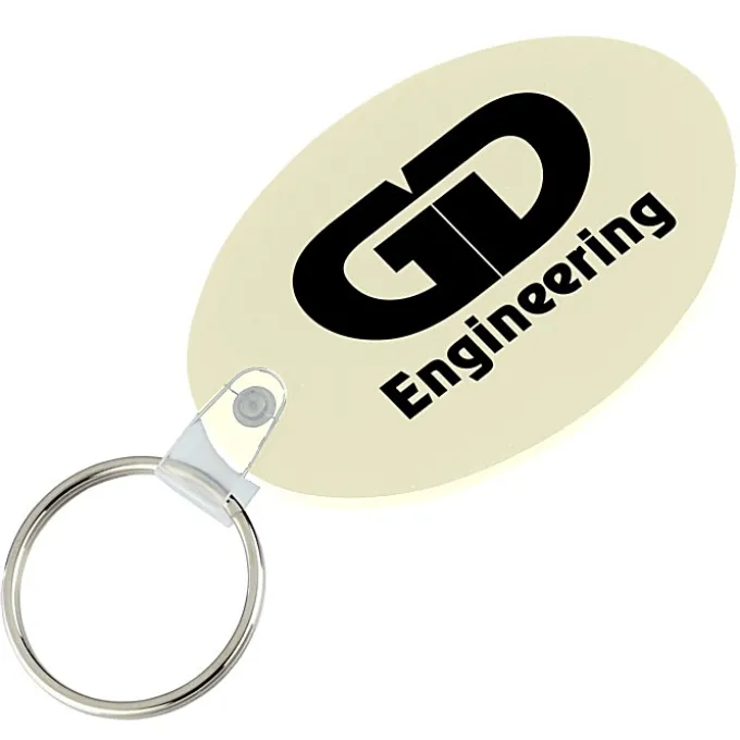 Oval Soft Keychain - Opaque