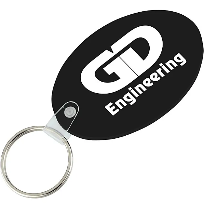 Oval Soft Keychain - Opaque