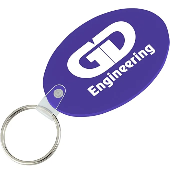 Oval Soft Keychain - Opaque