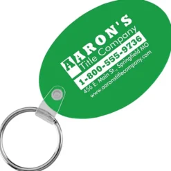 Oval Soft Keychain - Translucent