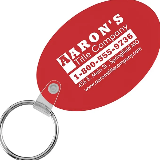 Oval Soft Keychain - Translucent