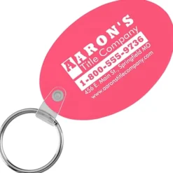 Oval Soft Keychain - Translucent