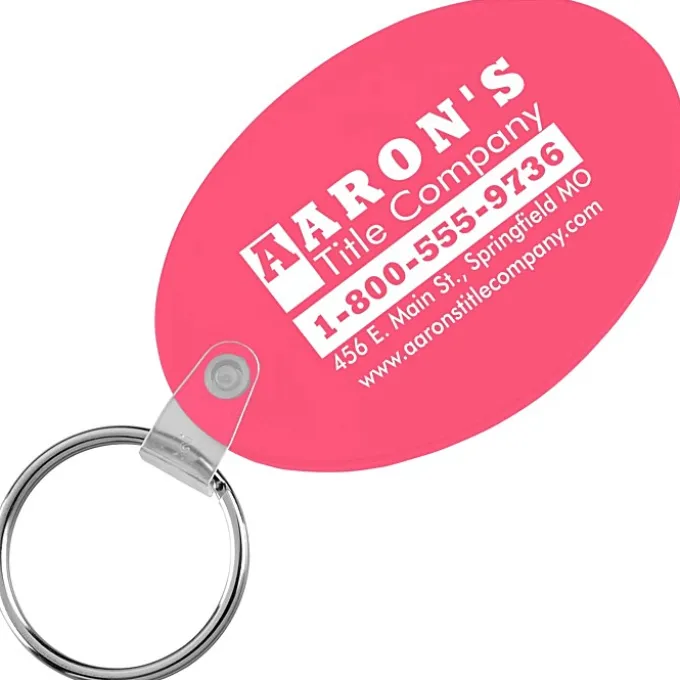 Oval Soft Keychain - Translucent
