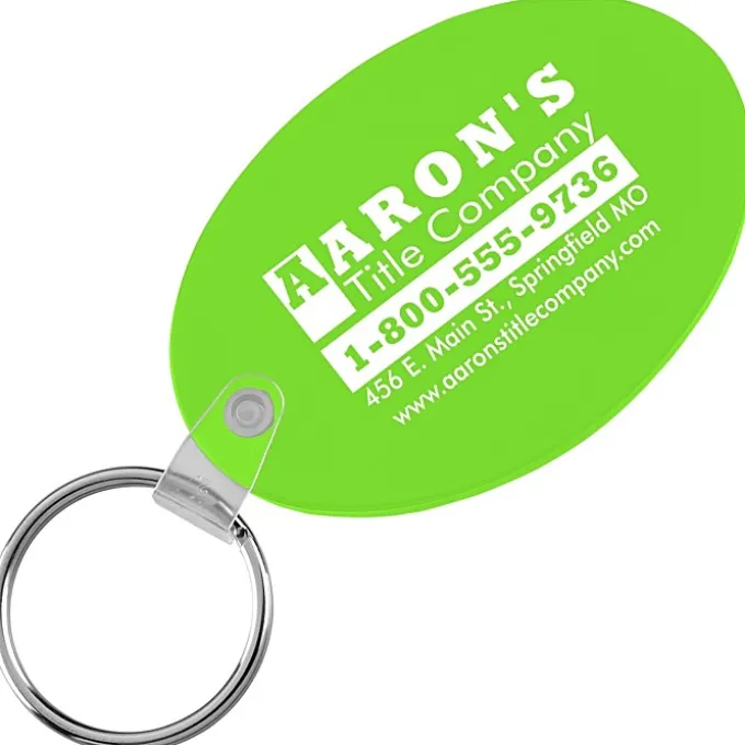 Oval Soft Keychain - Translucent