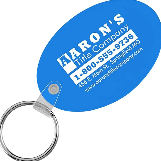 Oval Soft Keychain - Translucent