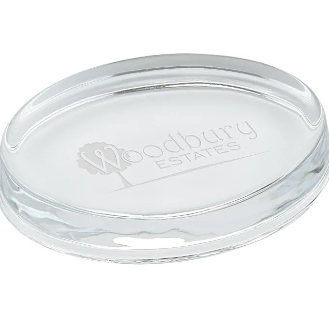 Oval Starfire Paperweight