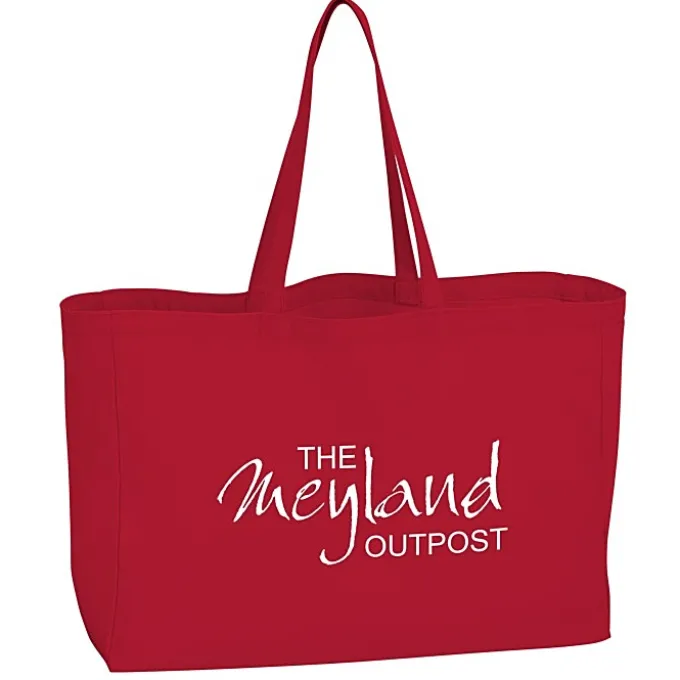 Oversized 10-oz Colorful Cotton Tote