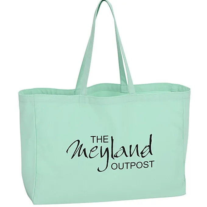 Oversized 10-oz Colorful Cotton Tote