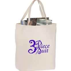 Oversized 12-oz Cotton Canvas Tote Bag - Natural