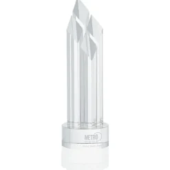 Overton Crystal Award - 14 inches