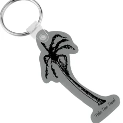 Palm Tree Soft Keychain - Opaque