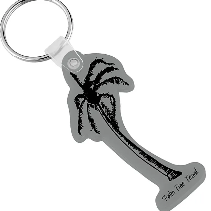 Palm Tree Soft Keychain - Opaque