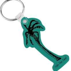 Palm Tree Soft Keychain - Opaque