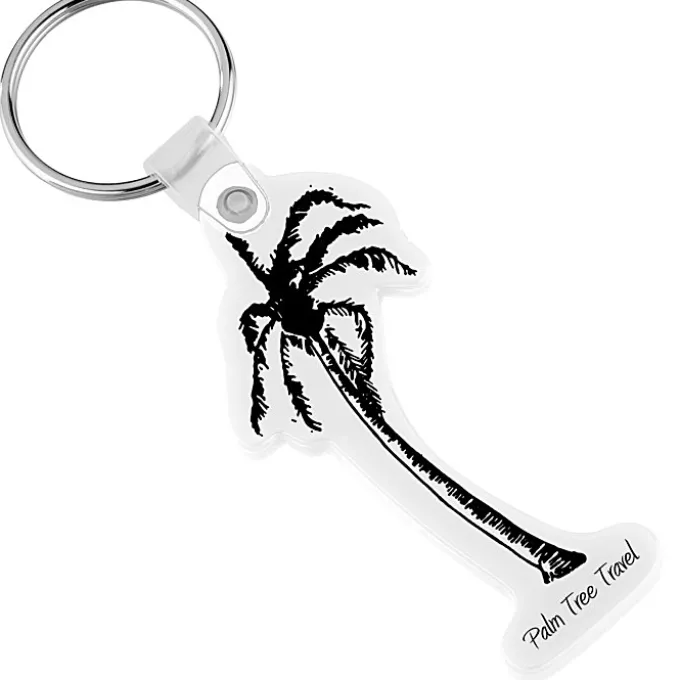 Palm Tree Soft Keychain - Opaque