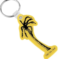 Palm Tree Soft Keychain - Opaque