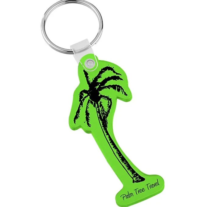 Palm Tree Soft Keychain - Translucent