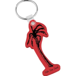 Palm Tree Soft Keychain - Translucent