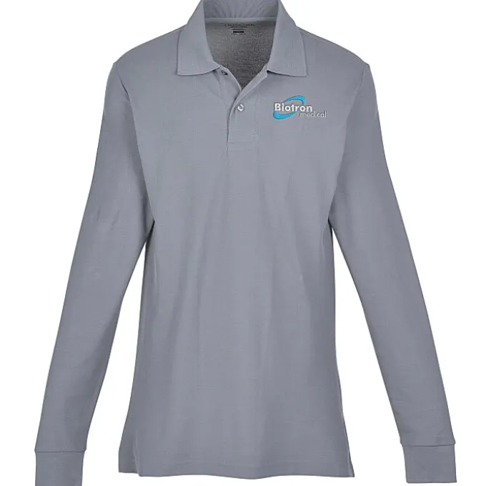 Palo Cotton Pique Long Sleeve Polo - Men's