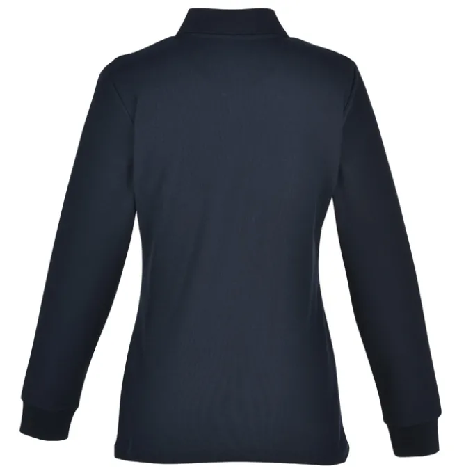 Palo Cotton Pique Long Sleeve Polo - Ladies' - 24 hr