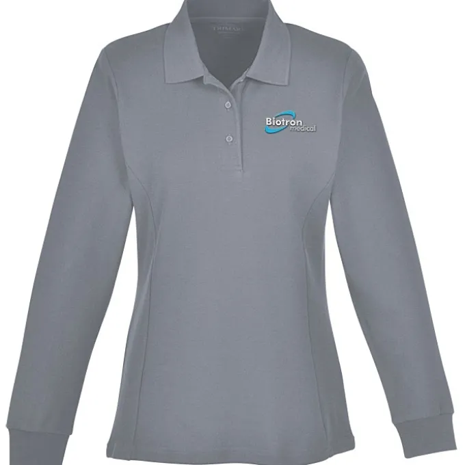 Palo Cotton Pique Long Sleeve Polo - Ladies' - 24 hr