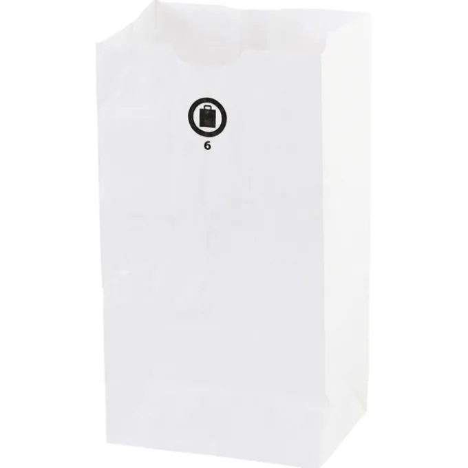 Paper Lunch Sack - White