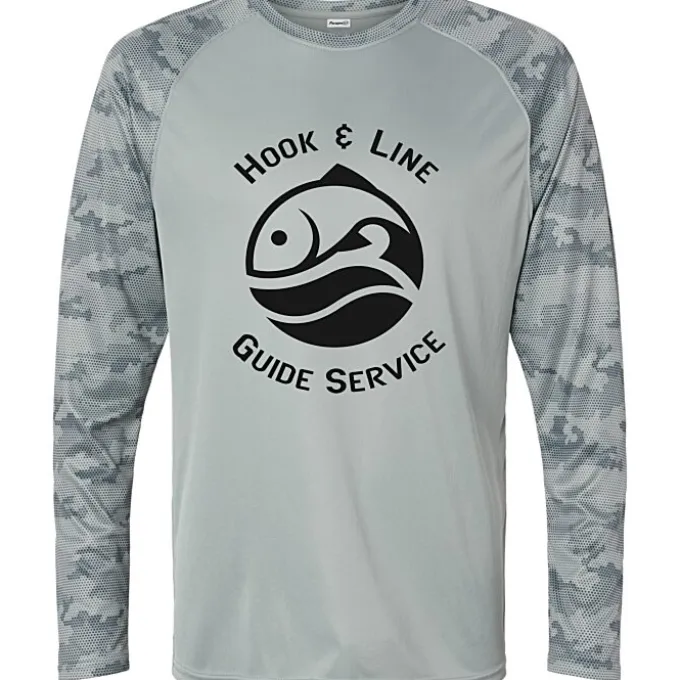 Paragon Cayman Performance Camo Colorblock Long Sleeve T-Shirt