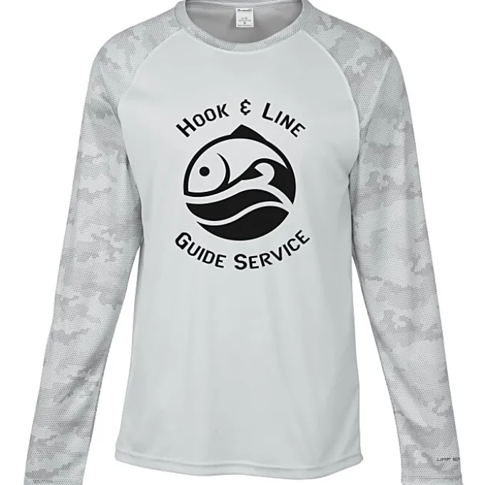 Paragon Cayman Performance Camo Colorblock Long Sleeve T-Shirt