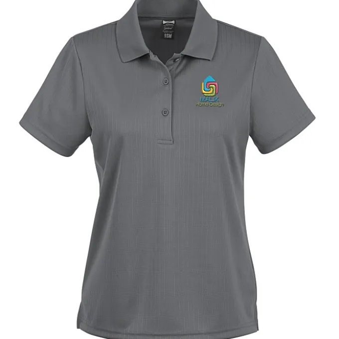 Paseo Dot Stripe Jacquard Polo - Ladies'
