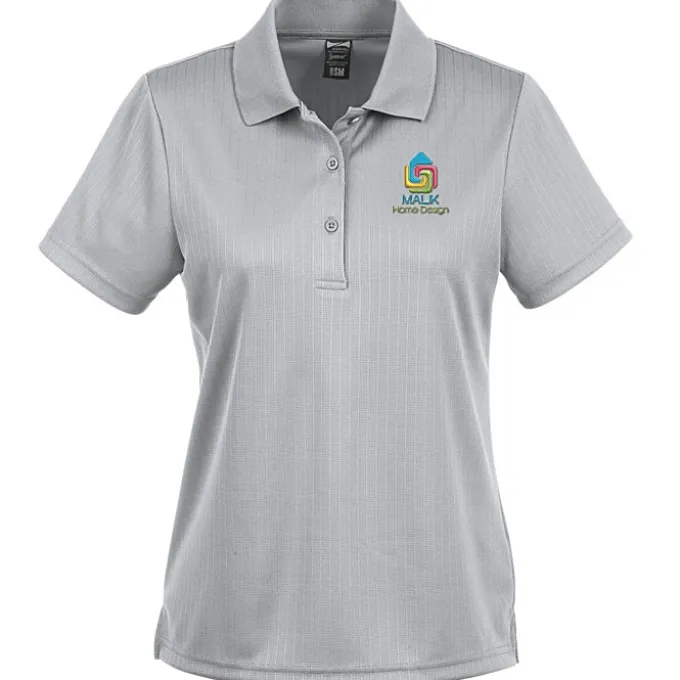 Paseo Dot Stripe Jacquard Polo - Ladies'