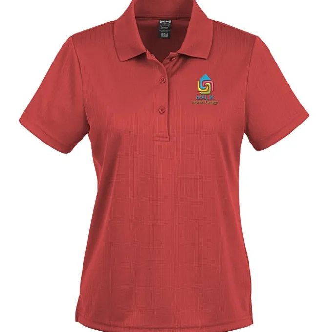 Paseo Dot Stripe Jacquard Polo - Ladies'