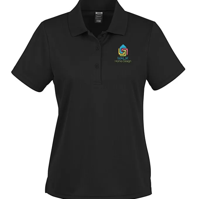 Paseo Dot Stripe Jacquard Polo - Ladies'
