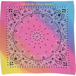 Pastel Paisley Bandana - 22 inches x 22 inches