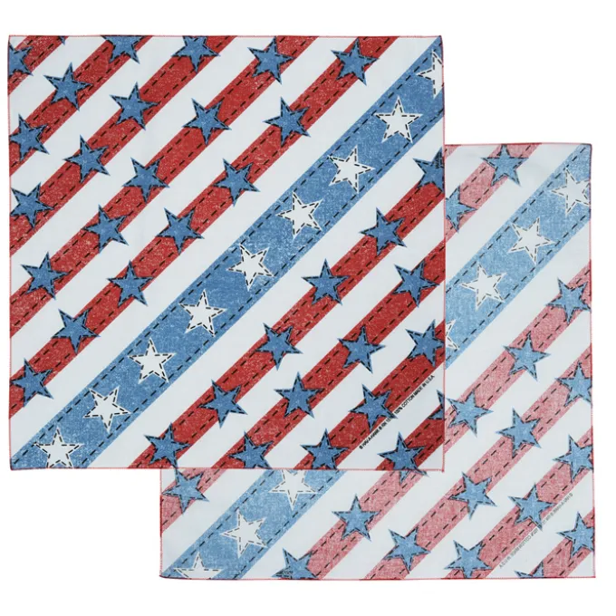 Patriotic Bandana - 22 inches x 22 inches
