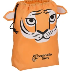 Paws and Claws Drawstring Gift Bag - Tiger