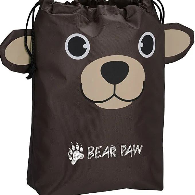Paws and Claws Drawstring Gift Bag - Bear