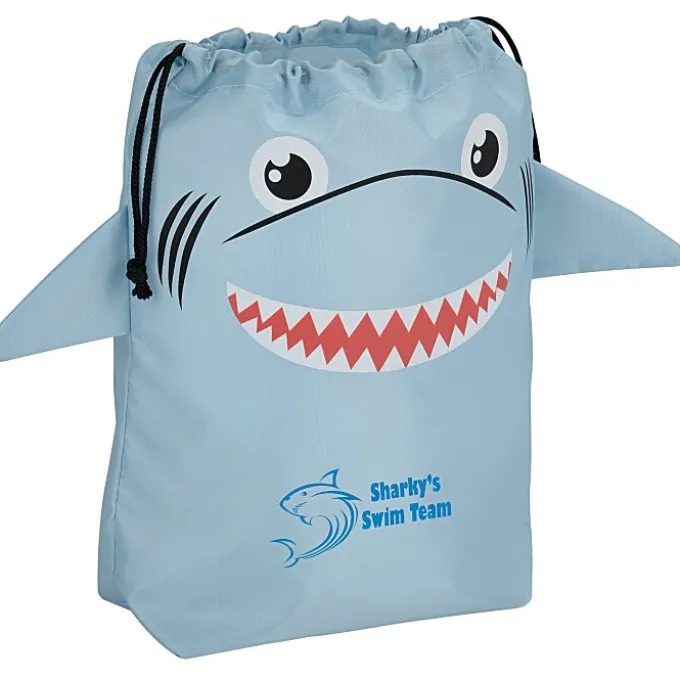 Paws and Claws Drawstring Gift Bag - Shark