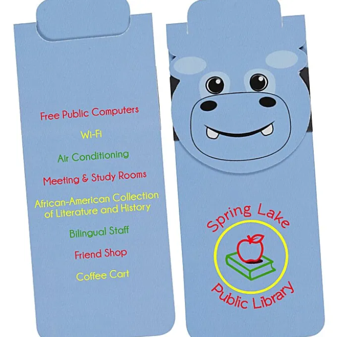 Paws and Claws Magnetic Bookmark - Hippo