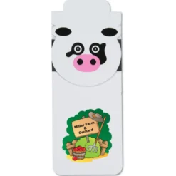 Paws and Claws Magnetic Bookmark - Cow