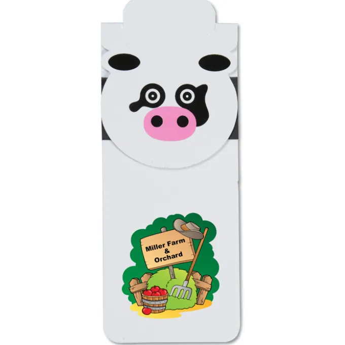 Paws and Claws Magnetic Bookmark - Cow