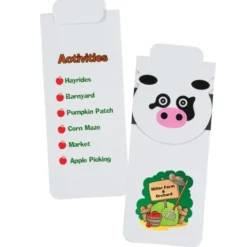 Paws and Claws Magnetic Bookmark - Cow