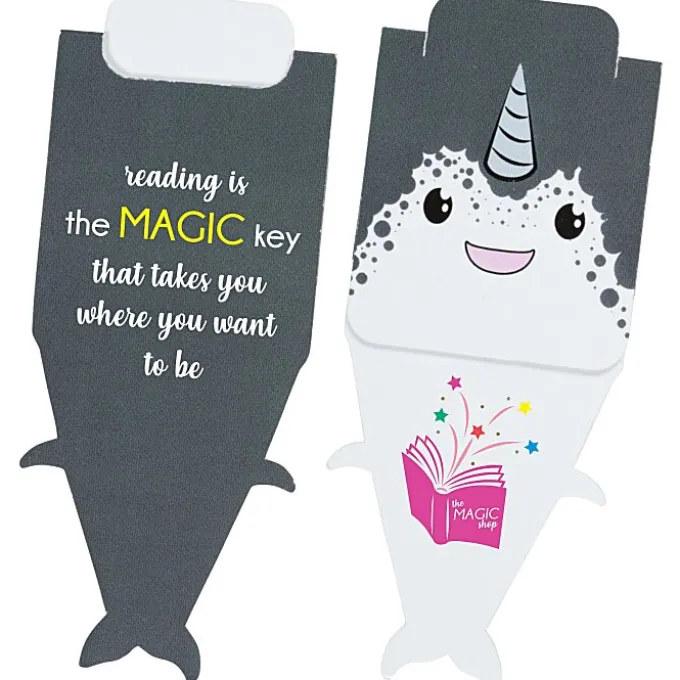Paws and Claws Magnetic Bookmark - Narwhal