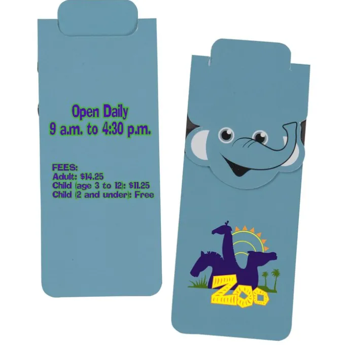 Paws and Claws Magnetic Bookmark - Elephant