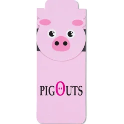 Paws and Claws Magnetic Bookmark - Pig
