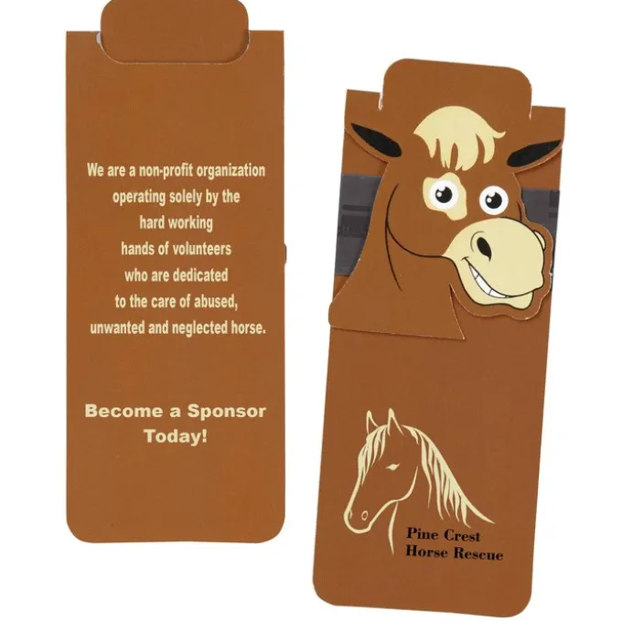 Paws and Claws Magnetic Bookmark - Horse