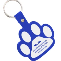Paw Shaped Keychain - Opaque