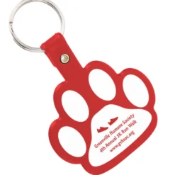Paw Shaped Keychain - Opaque